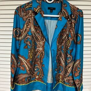 J. Crew Blue Paisley Jacket